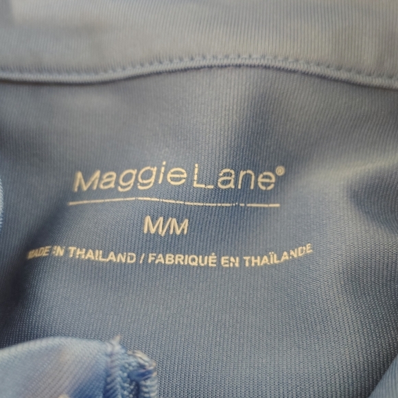 Maggie Lane Women's Med Blue Performance Quarter Zip Shirt - Picture 5 of 6